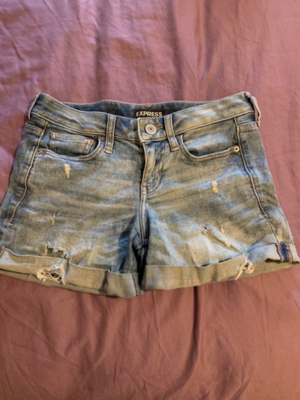 Express Jean shorts , mid low rise, Size 00